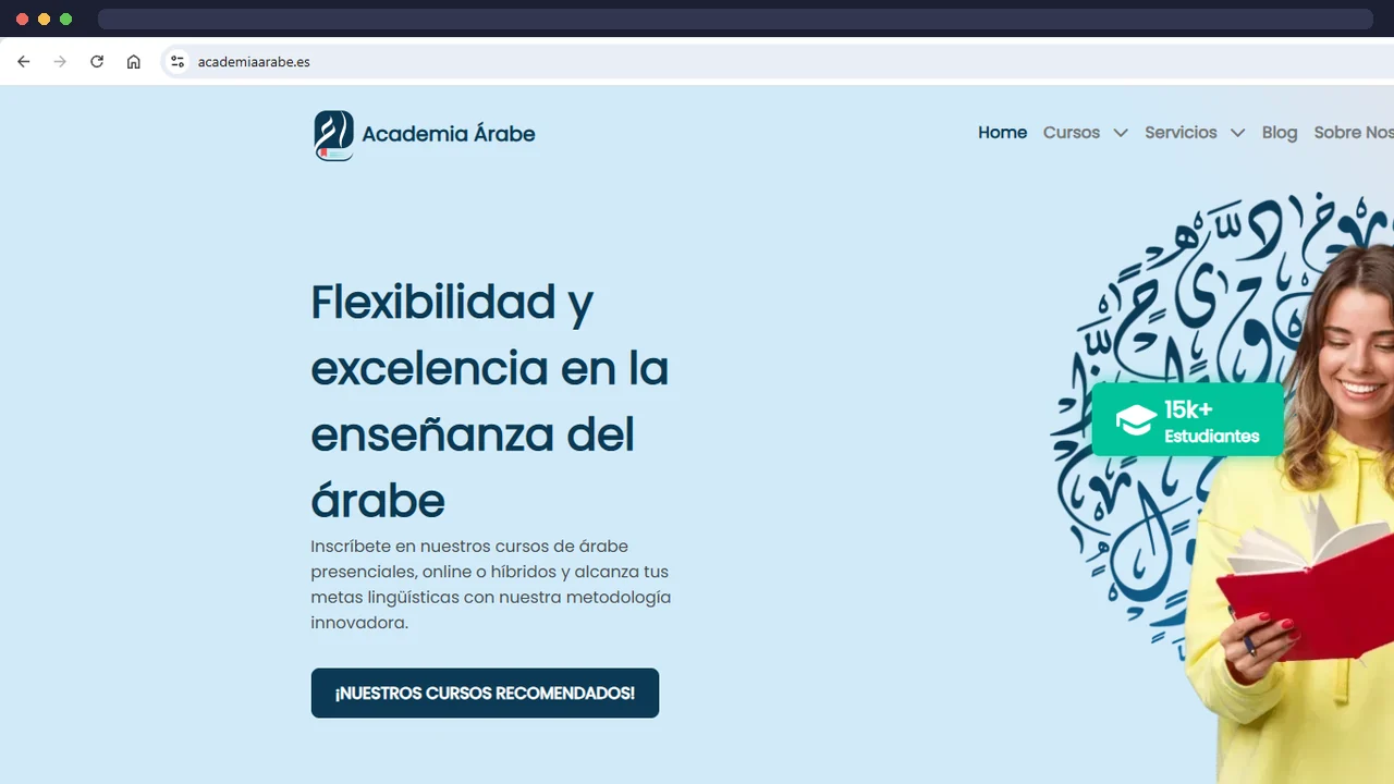 Captura ACADEMIA FRONT — proyecto SENDAR
