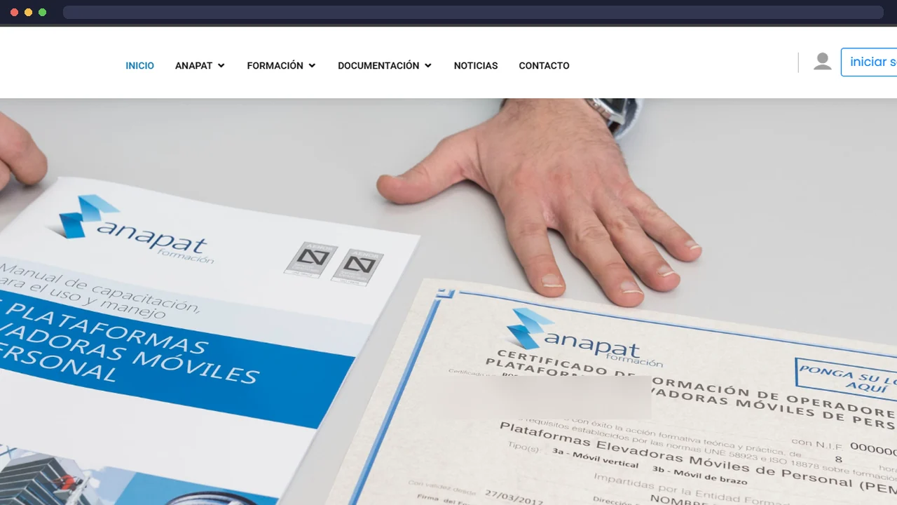 Captura ANAPAT FRONT — proyecto SENDAR