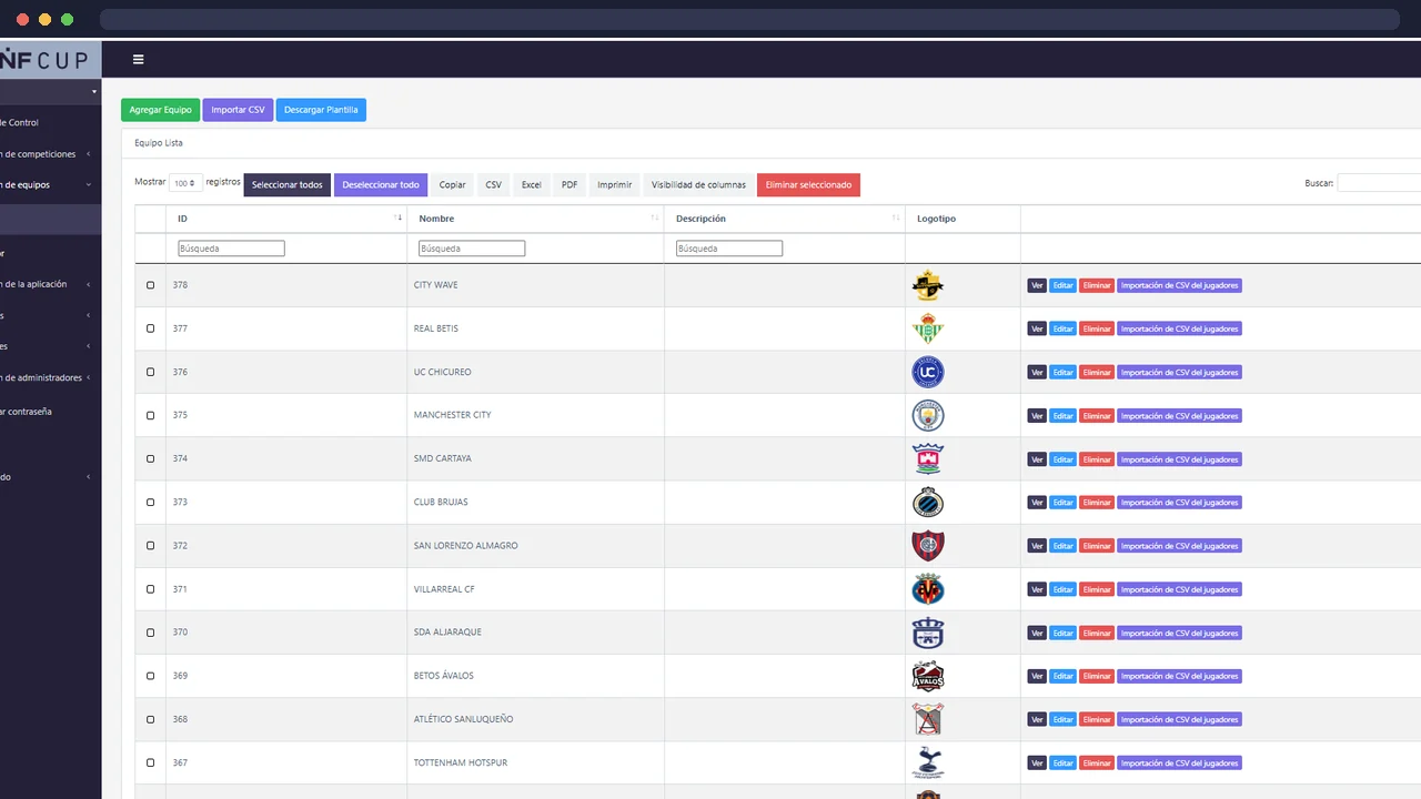 Captura GNF BACK — proyecto SENDAR
