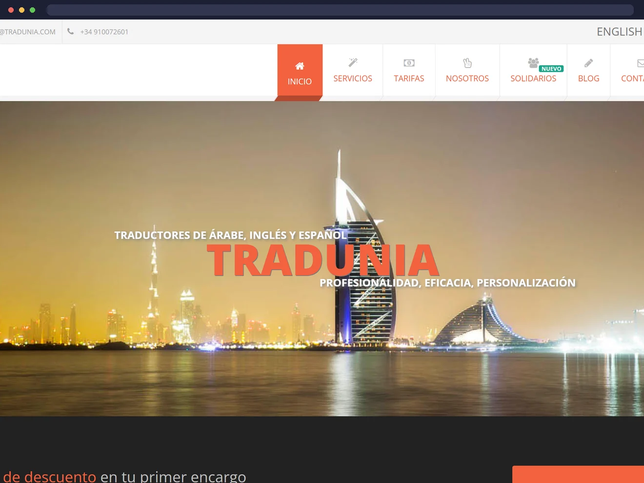Proyecto TRADUNIA — SENDAR